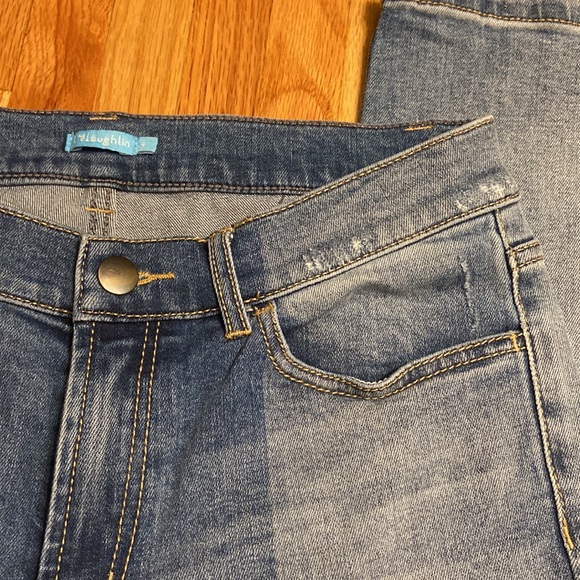 J. McLaughlin jayce high rise jean patchwork, size 4 - Picture 3 of 5